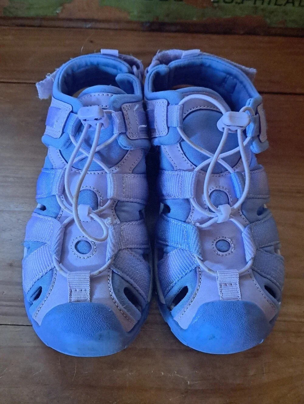 Lands' End Kids All Weather Closed Toe Sandals  Kids Size 13 Water Trail Shoes